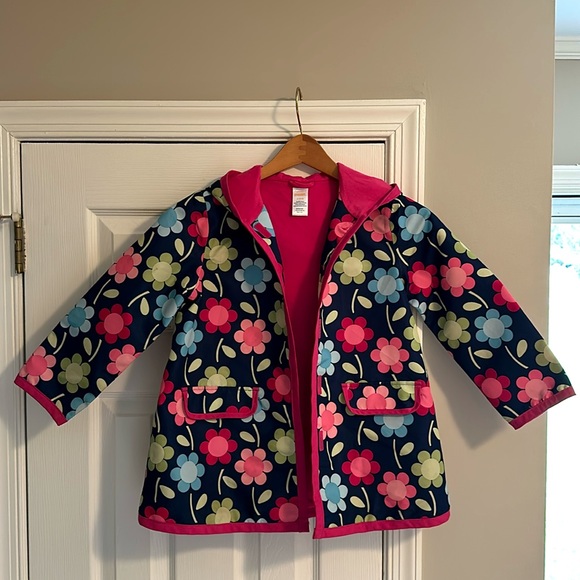 Gymboree Flowered Rain Jacket - Picture 1 of 9